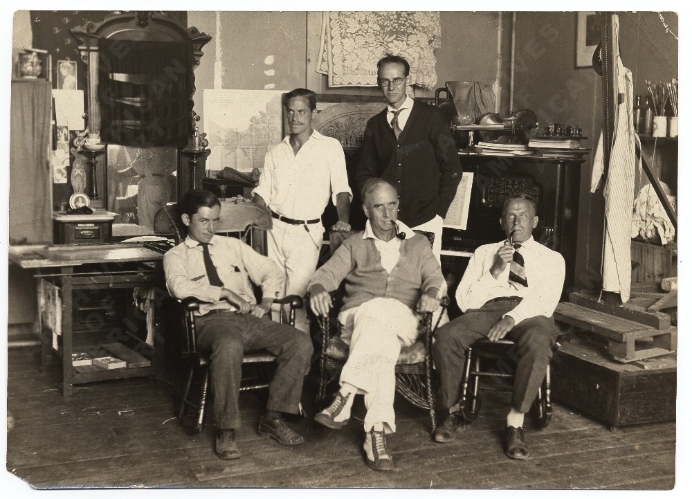  Raymond Eastwood, Edwin Dickinson, Charles Hawthorne, John R. Frazier, and Dr. H.T. Tracy at Dickinson 