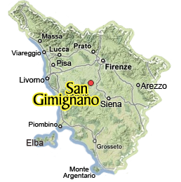 Map of San Gimignano