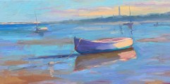 Arthur Egeli - Low Tide and Boat in Provincetown Cape Code