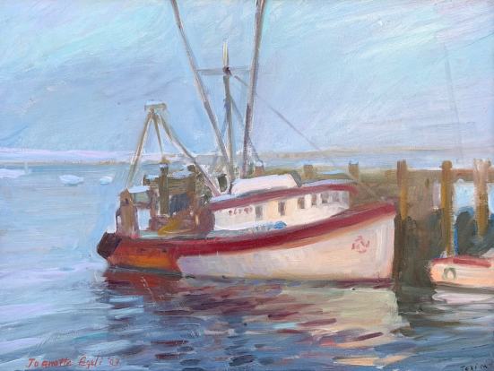 Joanette Egeli - Ketch off Provincetwon detail