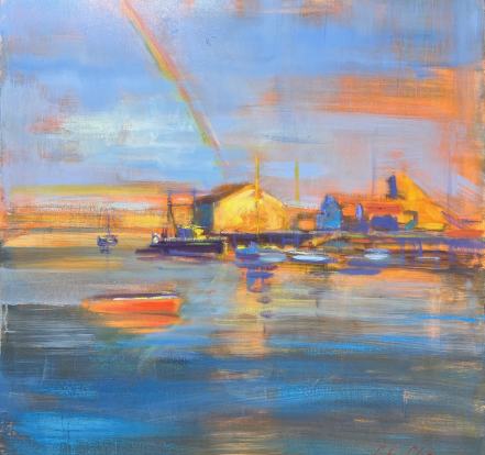 John Clayton -Rainbow over Provincetown 2025 detail